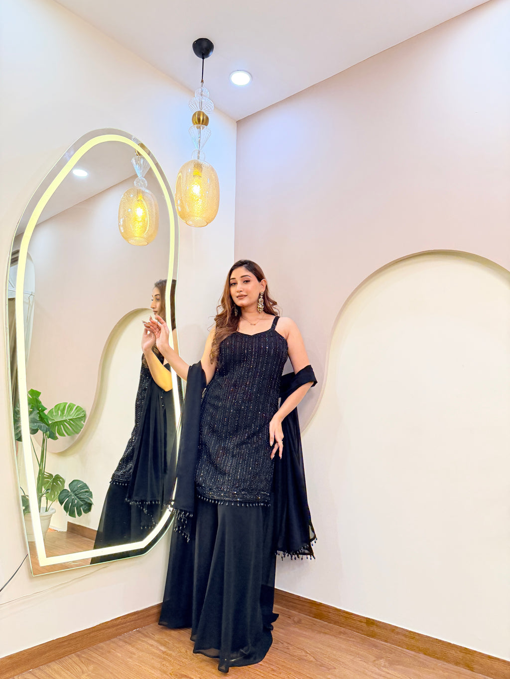 E170 3PC SHARARA SUIT