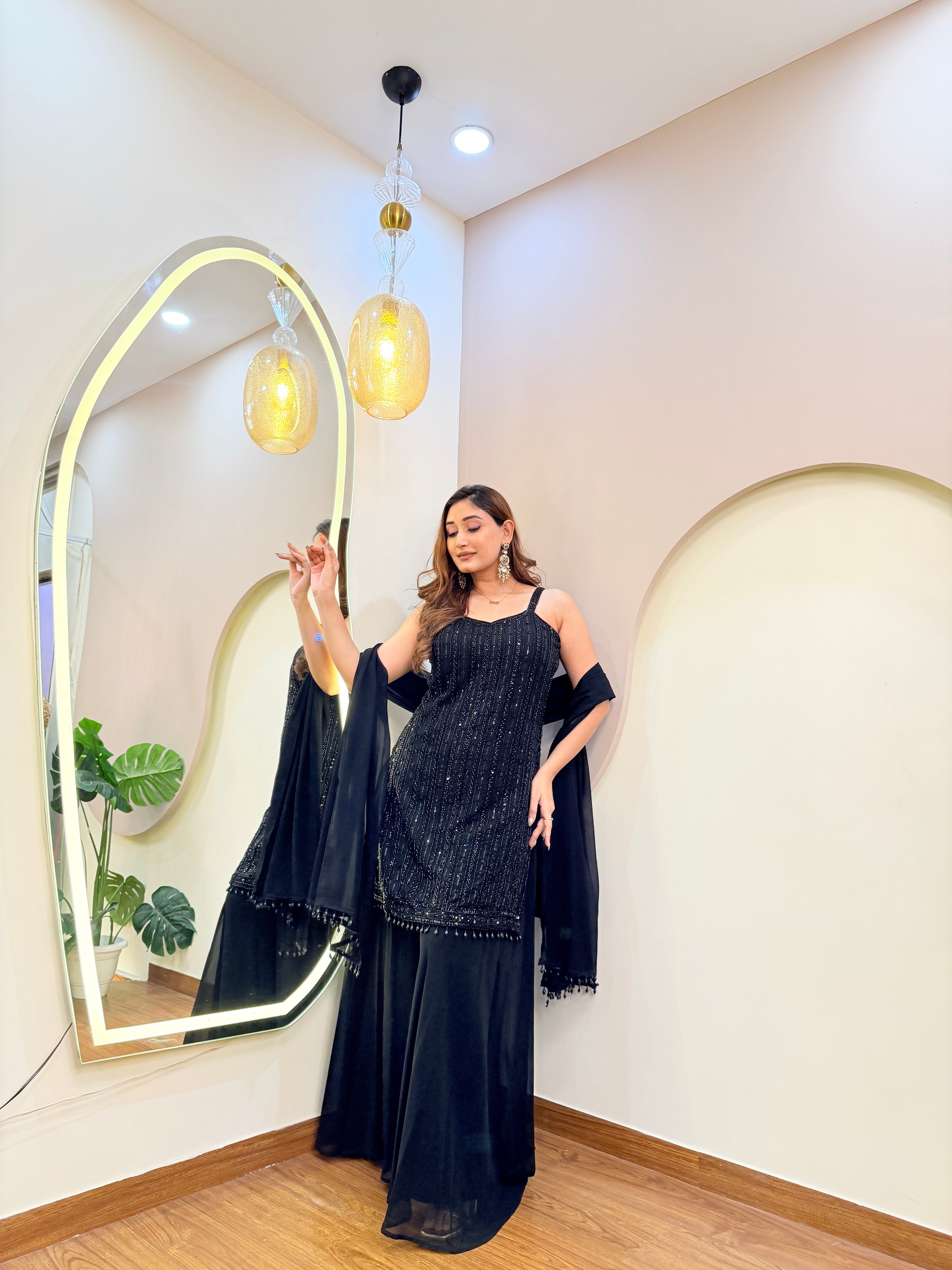 E170 3PC SHARARA SUIT