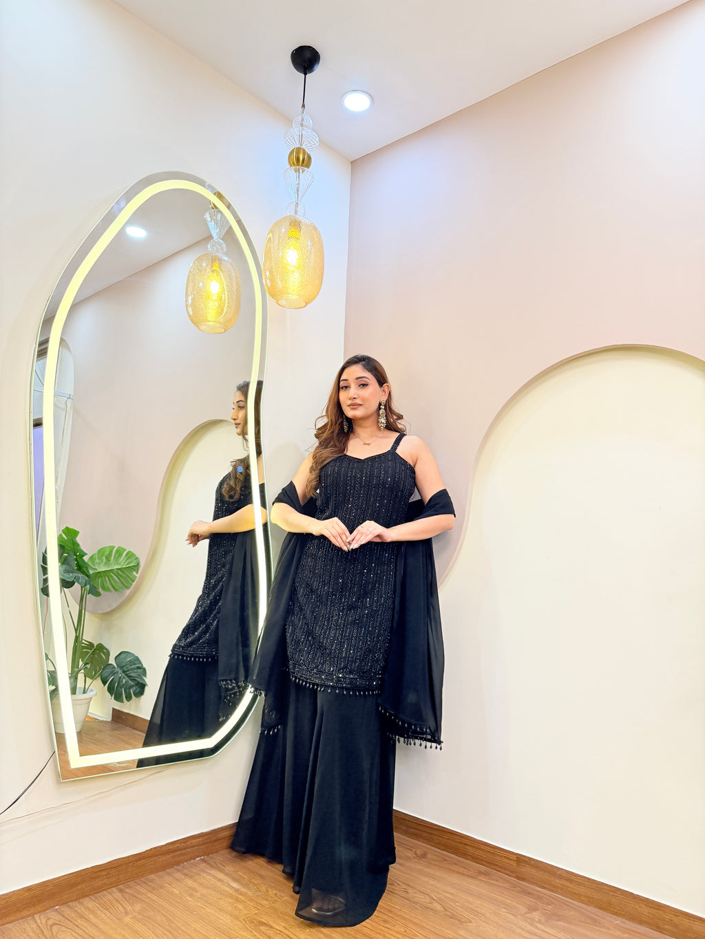 E170 3PC SHARARA SUIT
