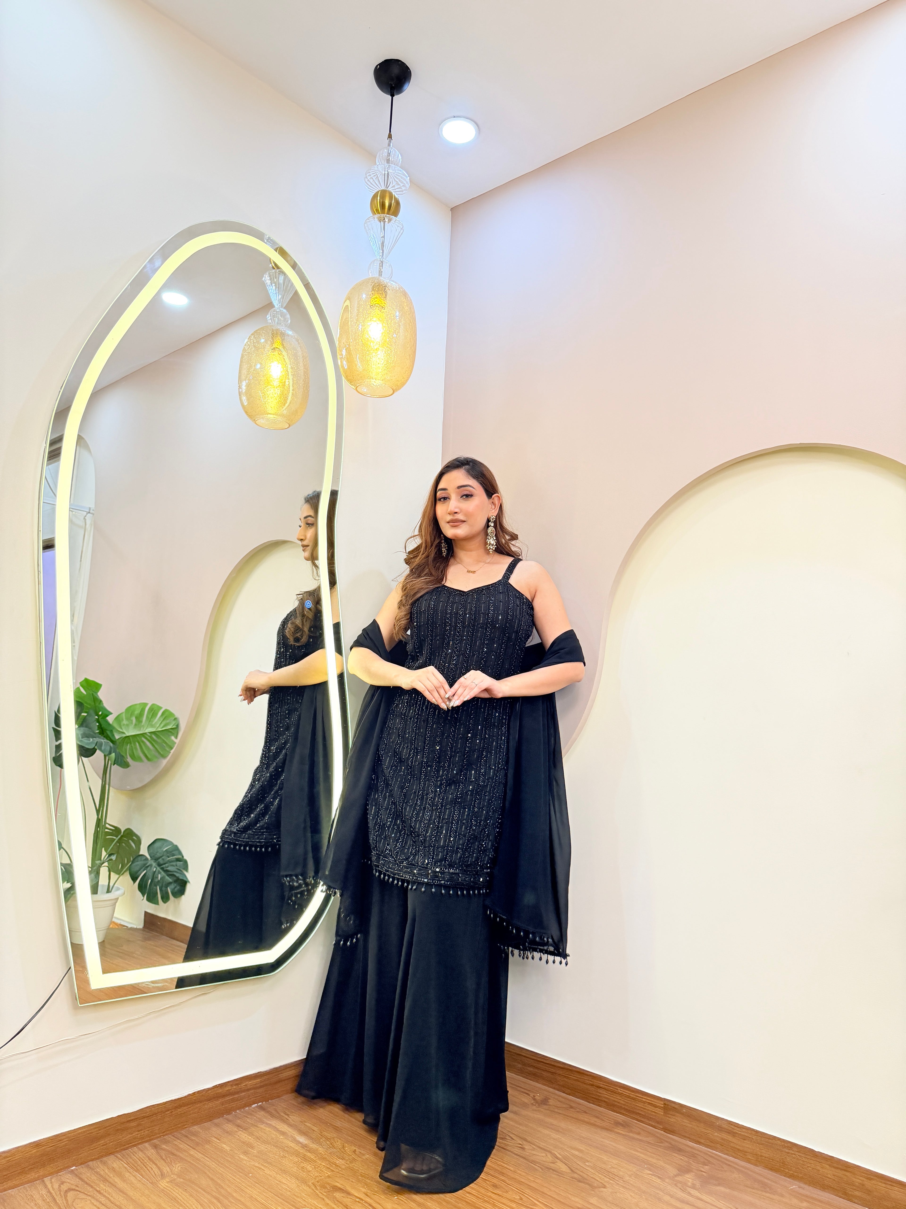 E170 3PC SHARARA SUIT