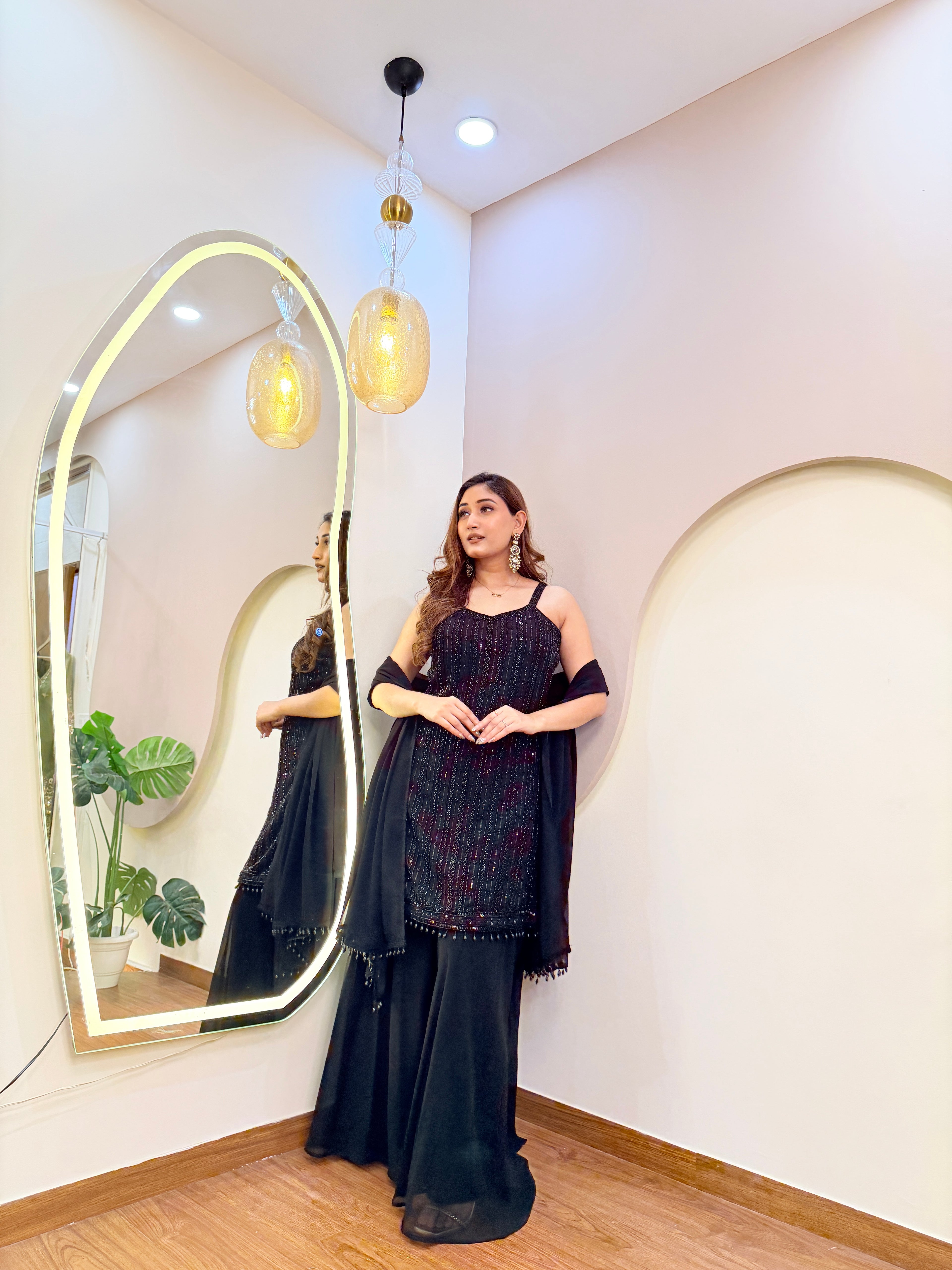 E170 3PC SHARARA SUIT