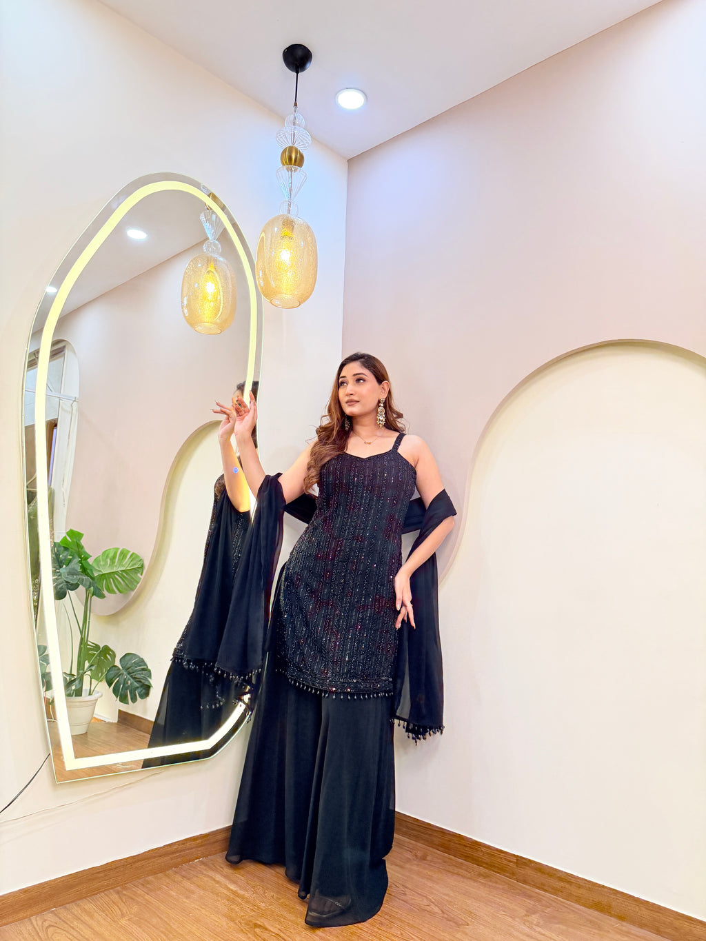 E170 3PC SHARARA SUIT