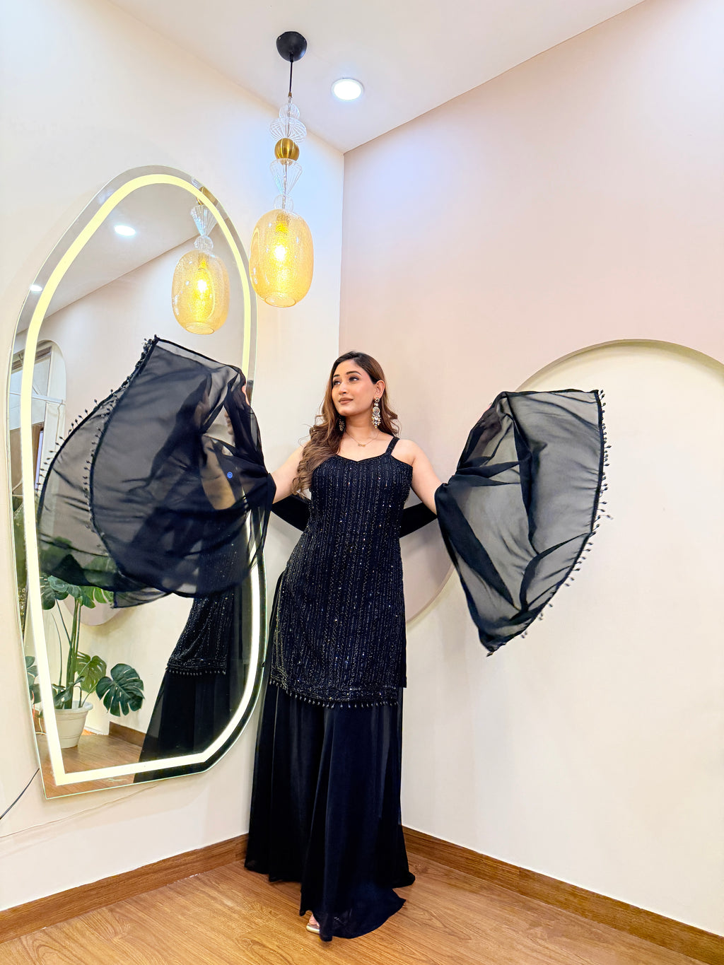 E170 3PC SHARARA SUIT