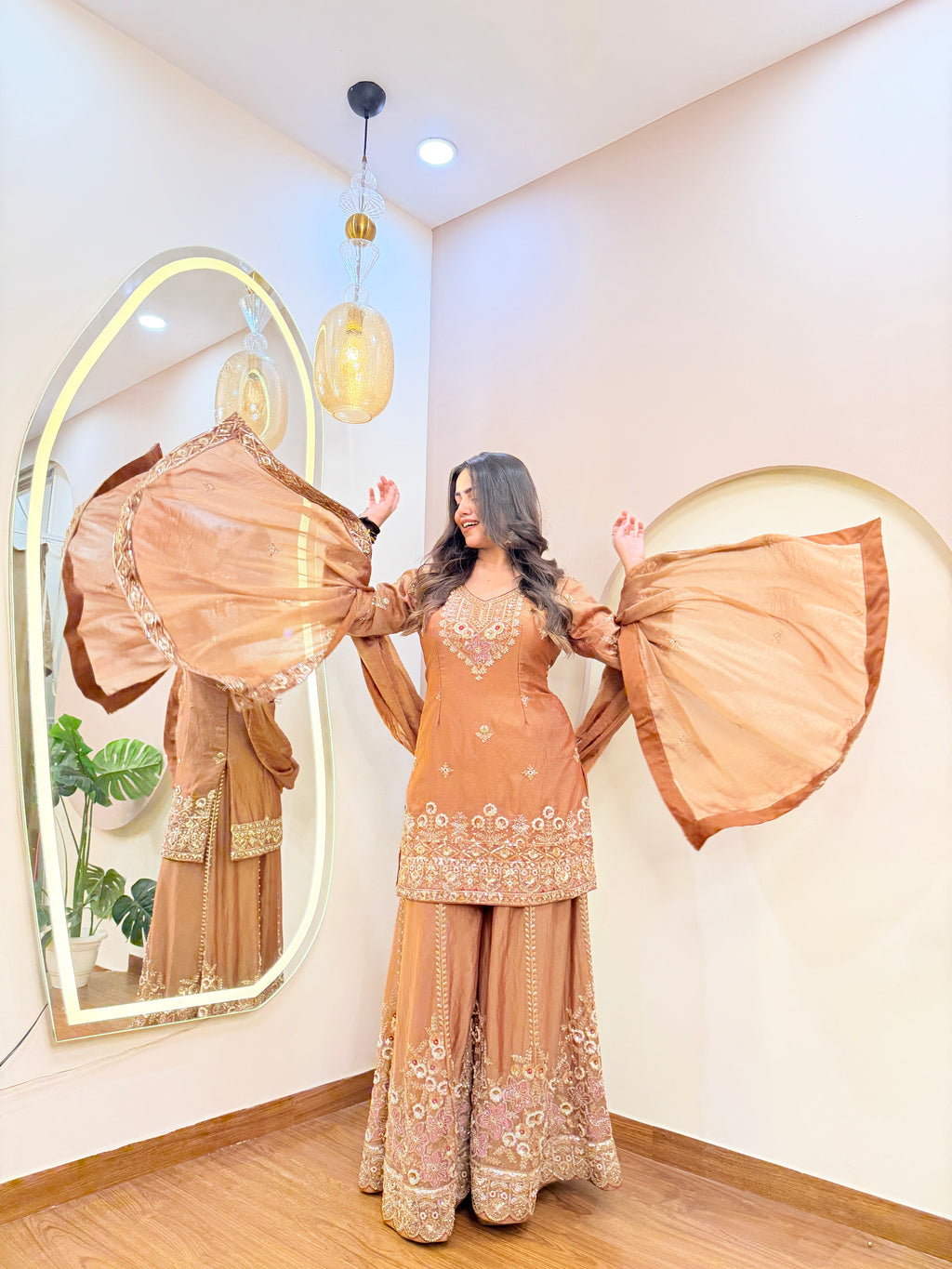 E228 3PC SHARARA SUIT