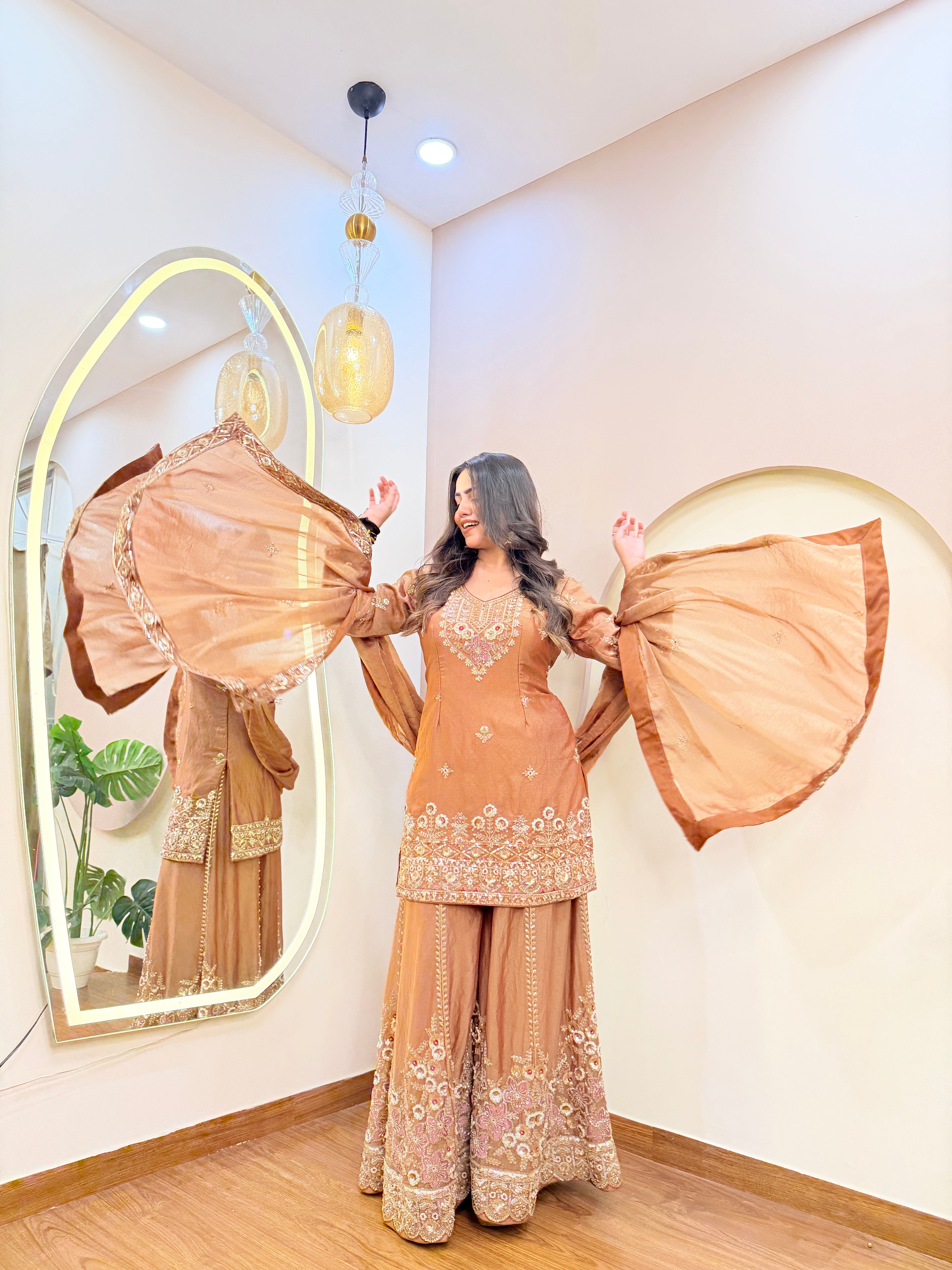 E228 3PC SHARARA SUIT