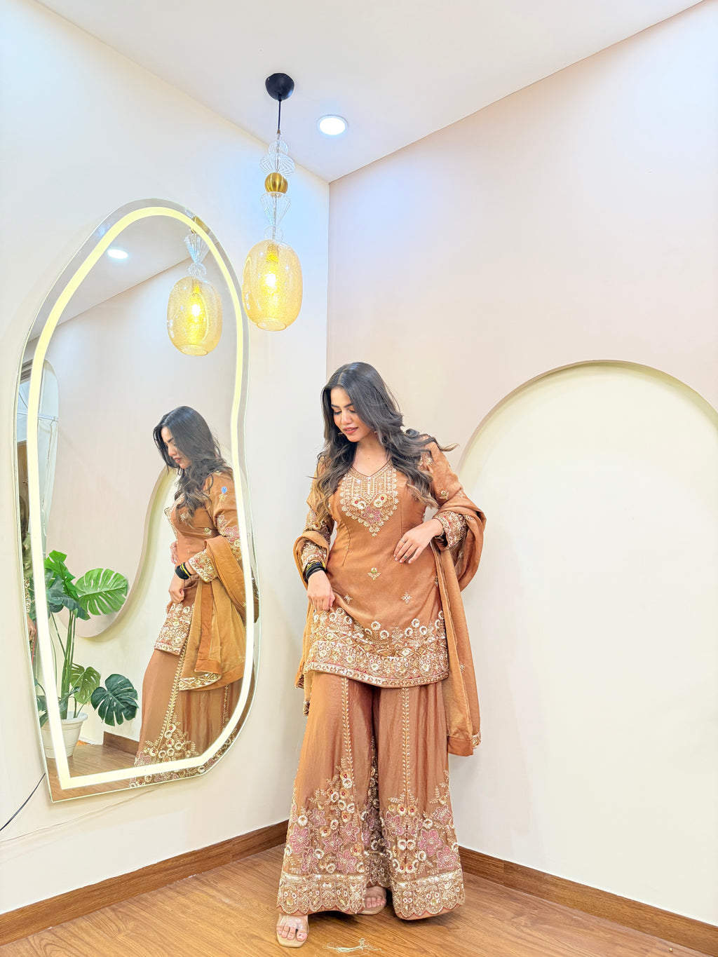 E228 3PC SHARARA SUIT