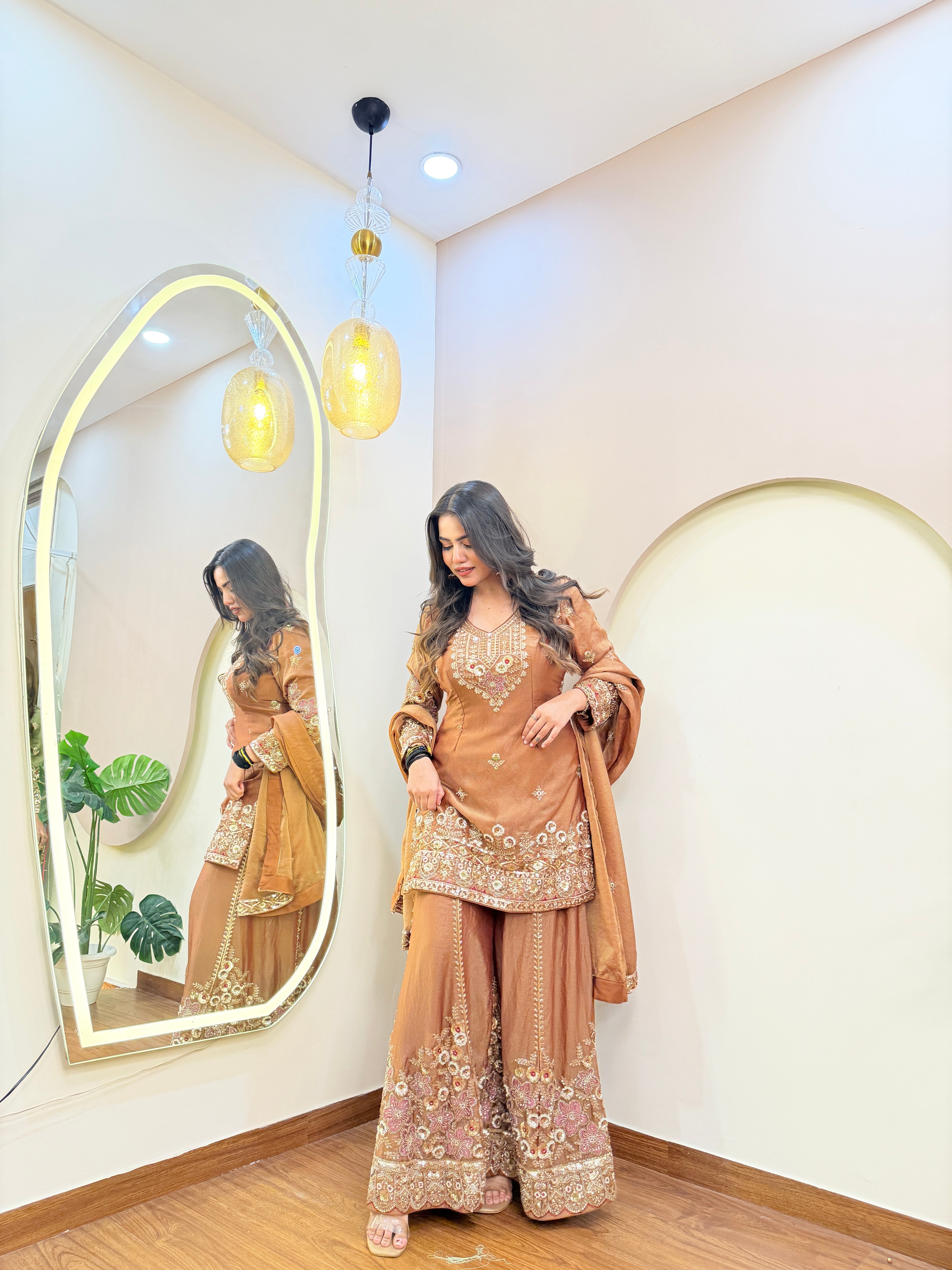 E228 3PC SHARARA SUIT