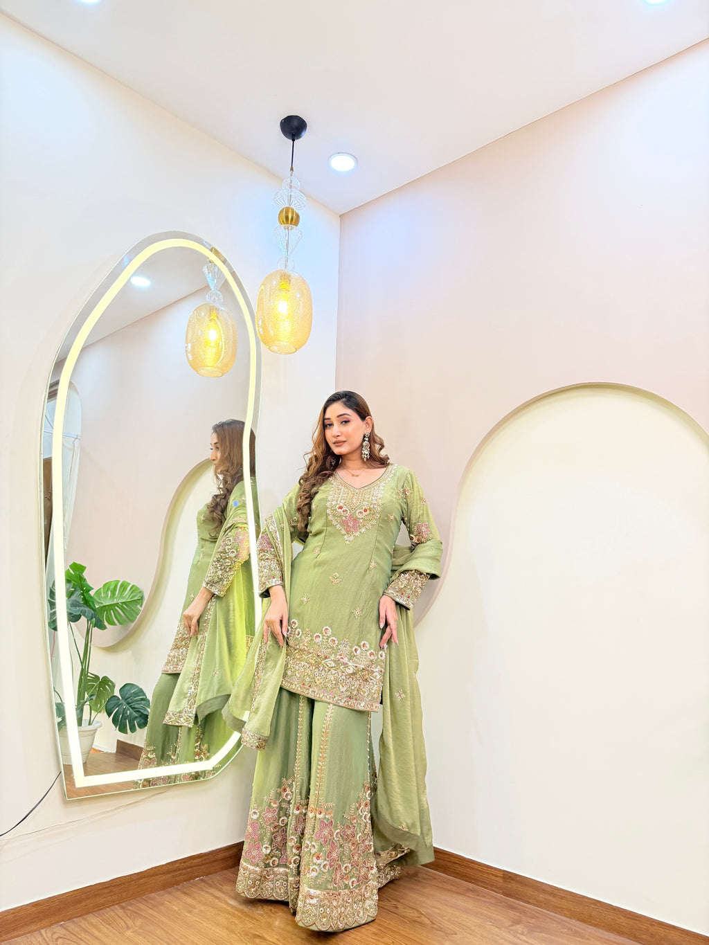 E228 3PC SHARARA SUIT