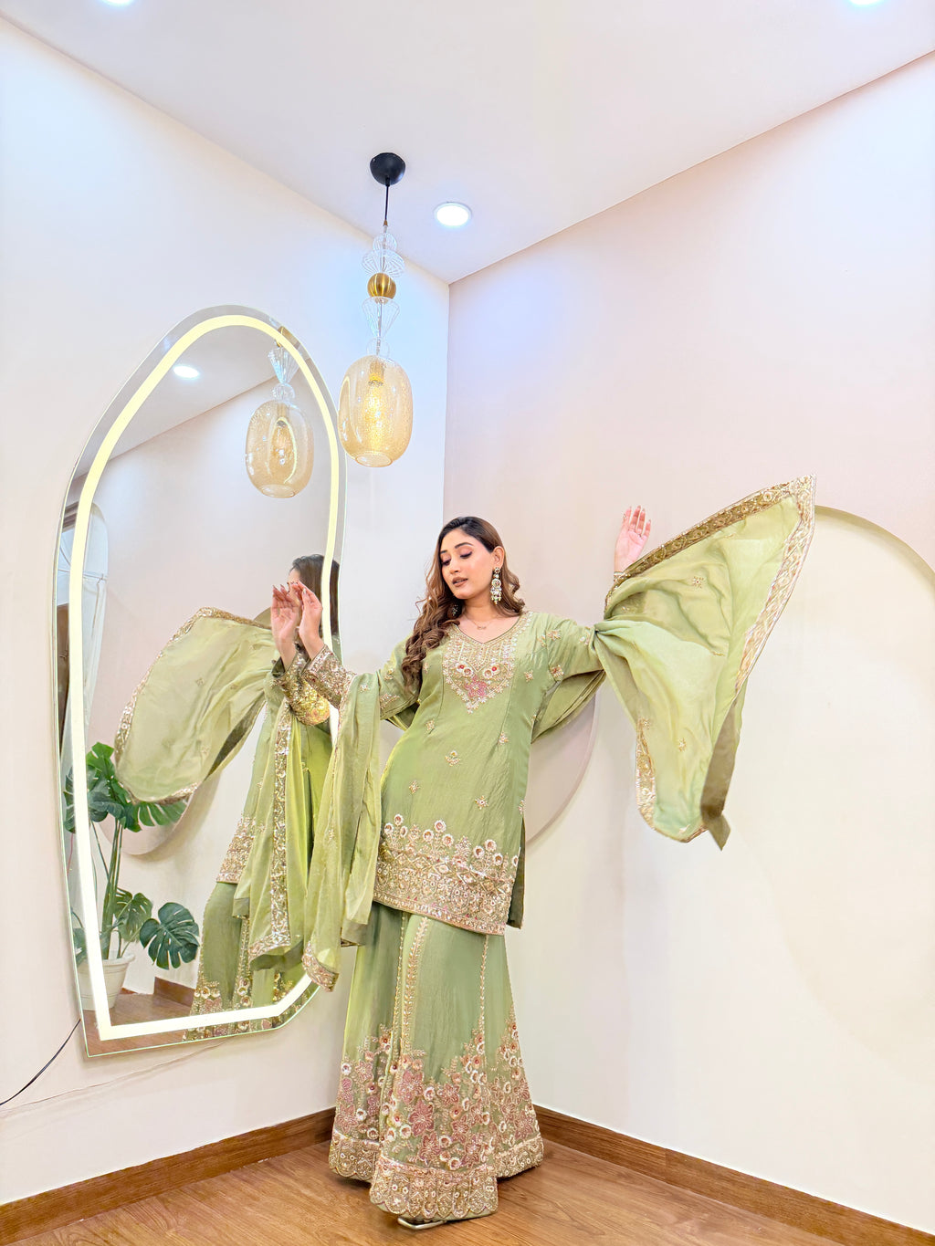 E228 3PC SHARARA SUIT
