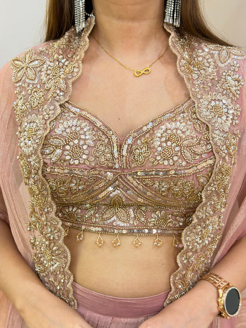 4895E160 INDO WESTERN CAPE SHARARA SET