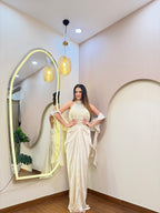 E99 INDO WESTERN DRAPE SAREE