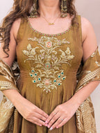 E322 3PC PEPLUM SHARARA SUIT