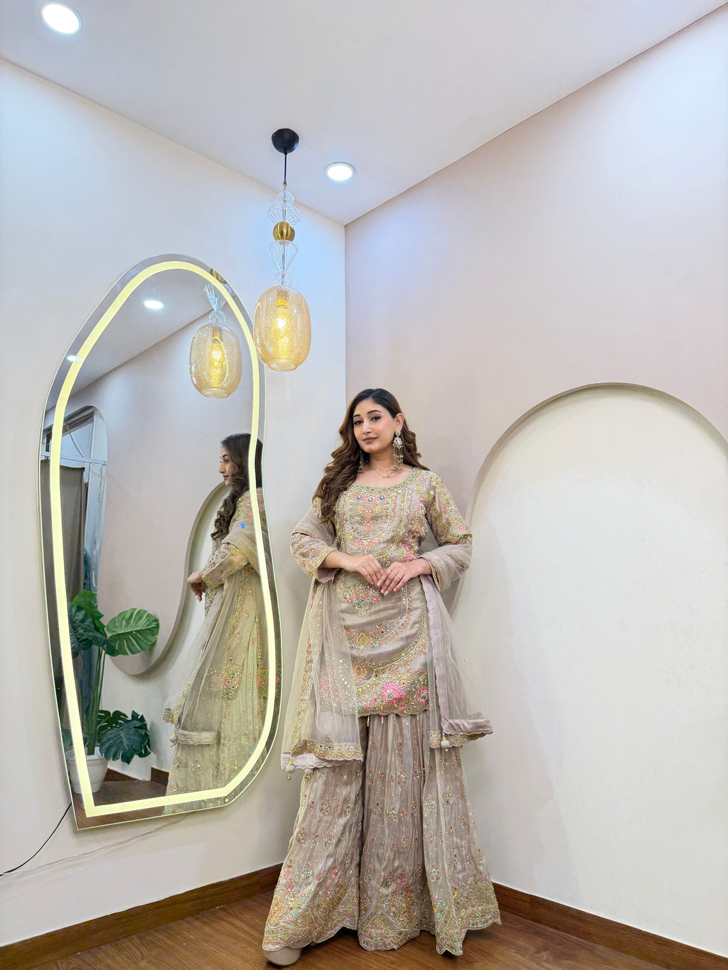 E306 3PC SHARARA SUIT