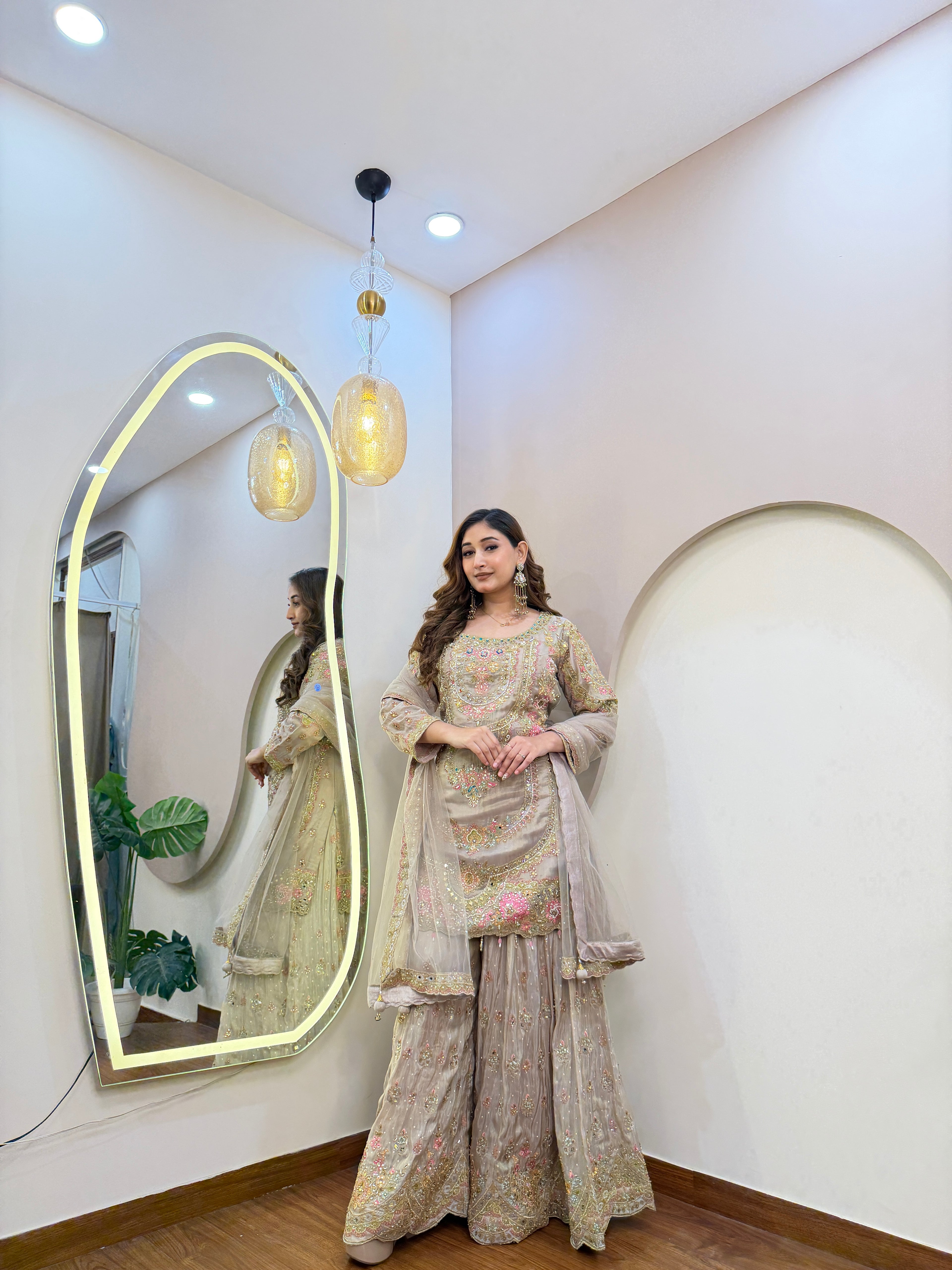 E306 3PC SHARARA SUIT