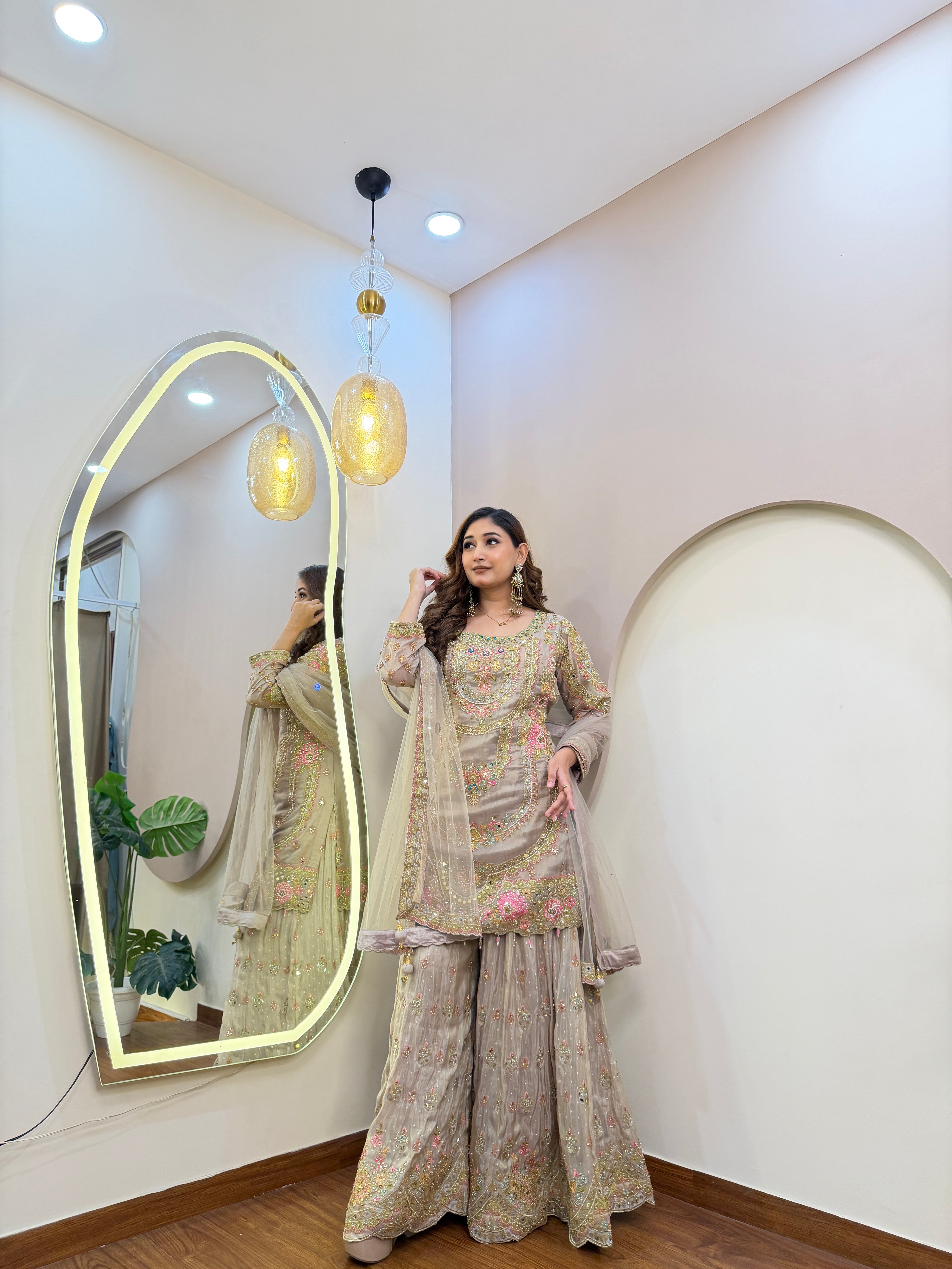 E306 3PC SHARARA SUIT