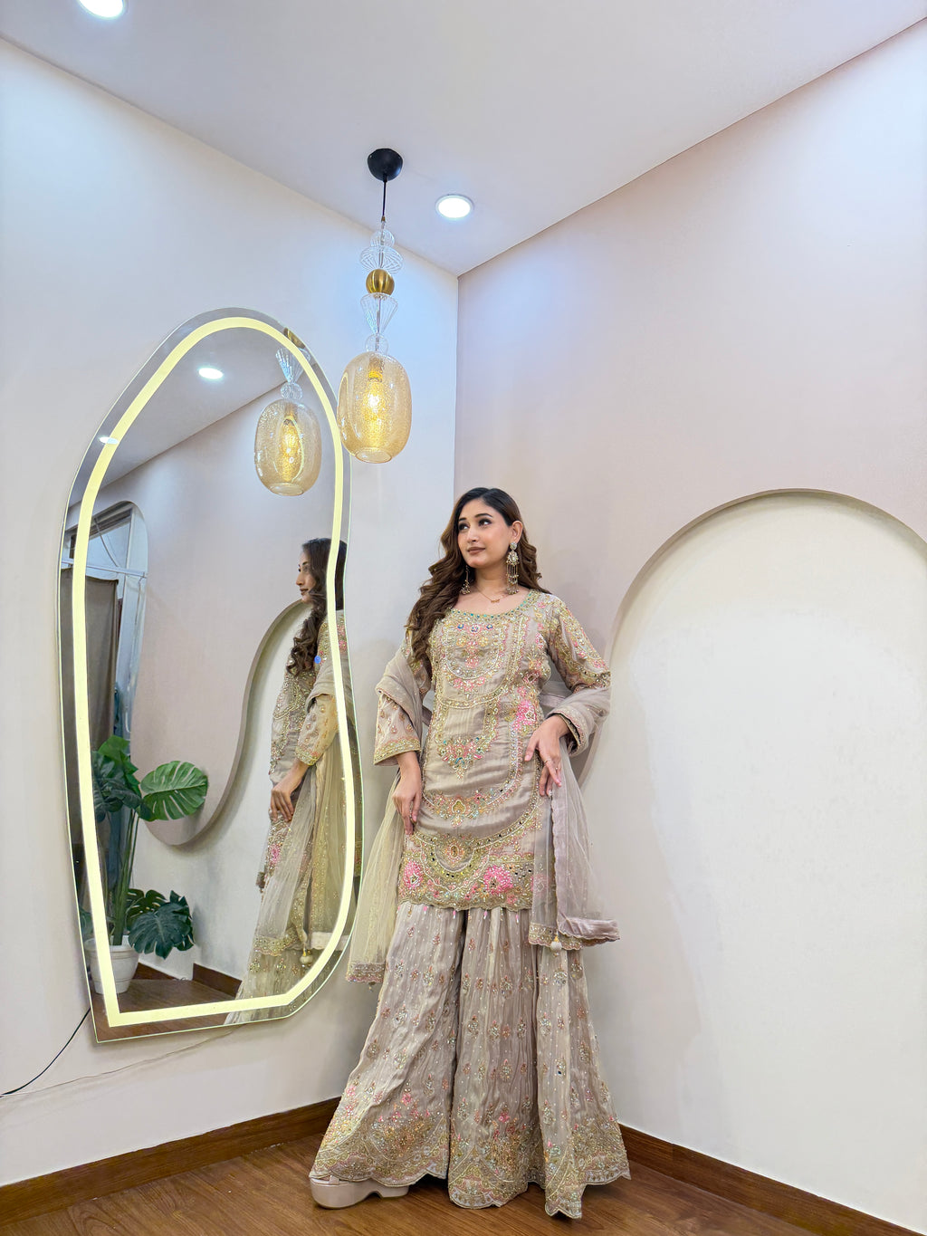 E306 3PC SHARARA SUIT