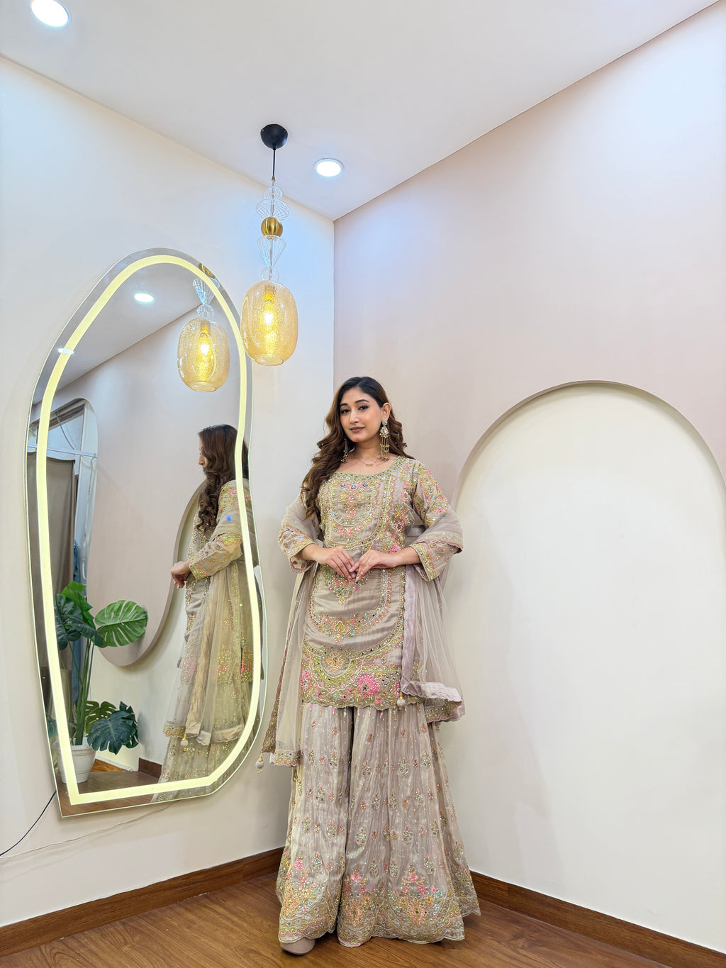E306 3PC SHARARA SUIT