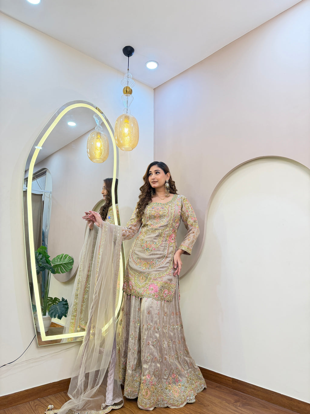 E306 3PC SHARARA SUIT
