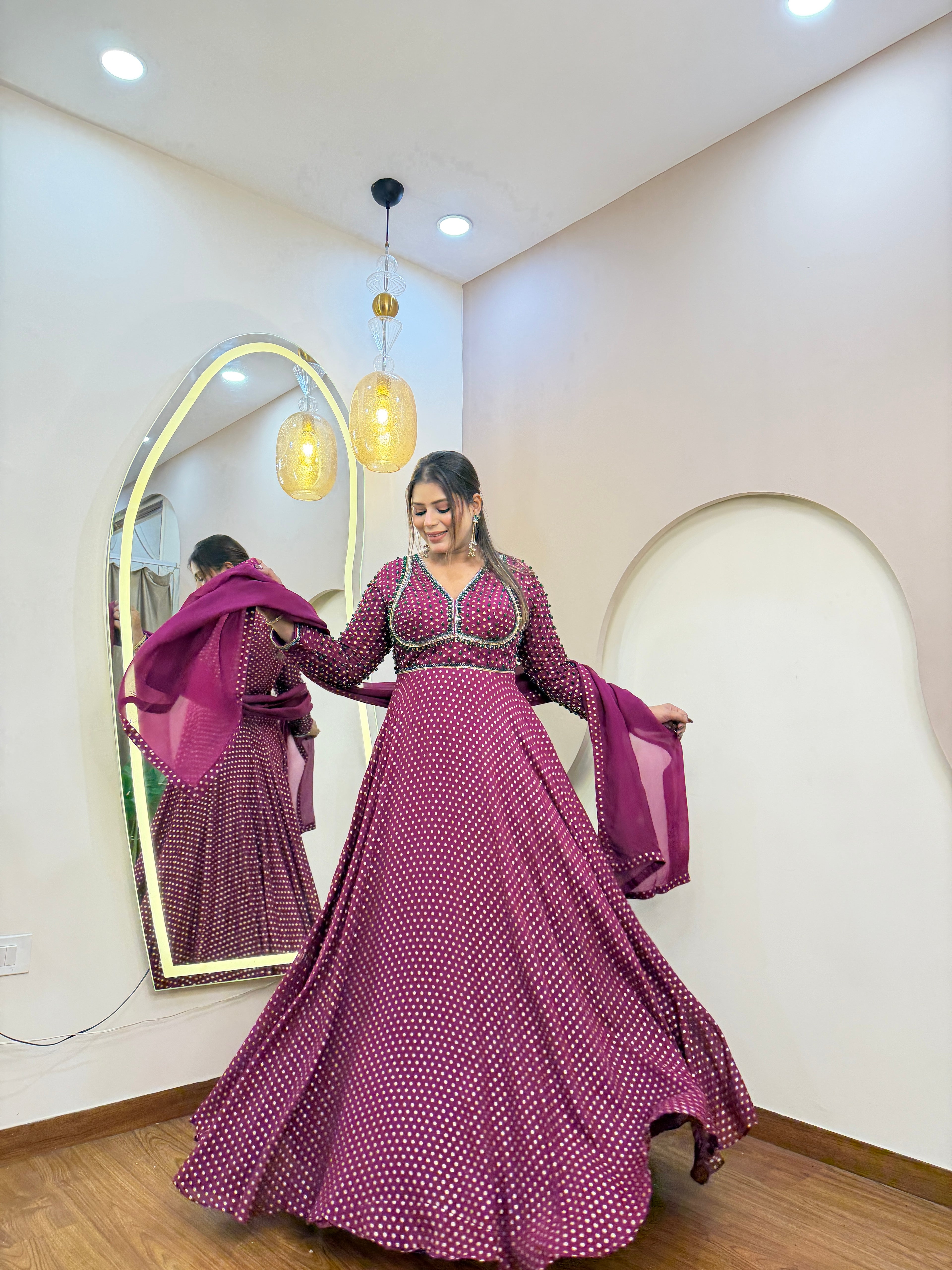 E315 3PC ANARKALI SUIT