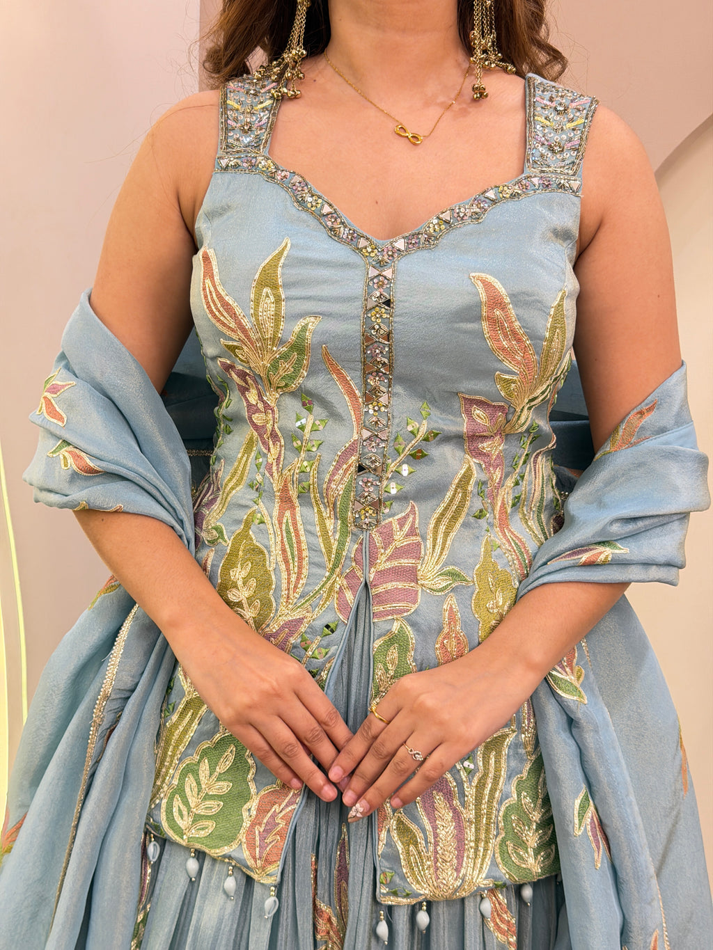 E327 3PC LEHENGA CHOLI