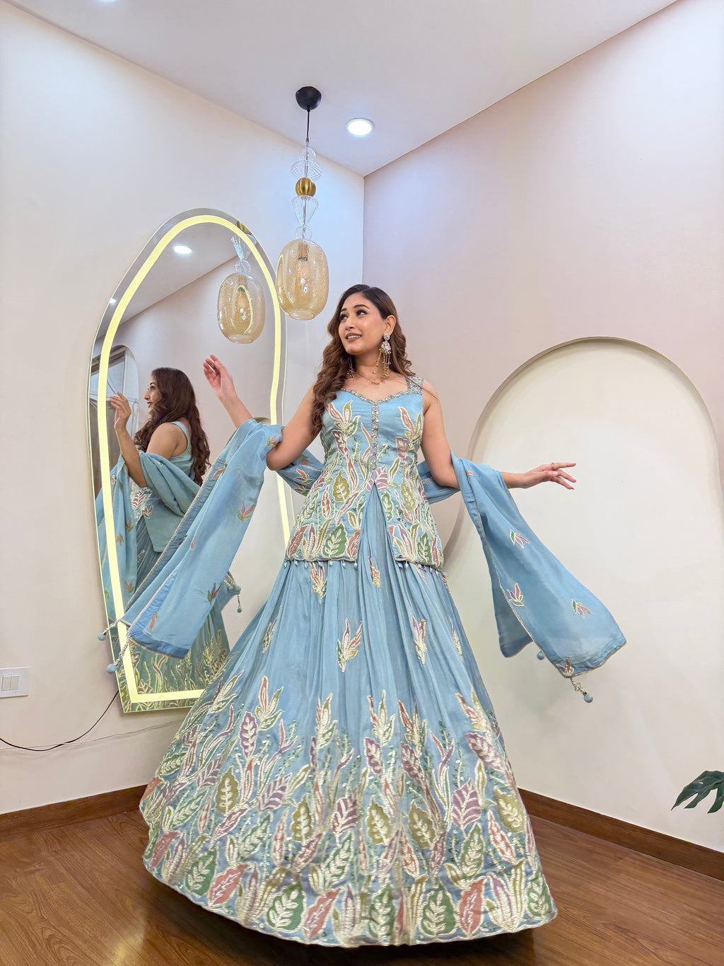 E327 3PC LEHENGA CHOLI