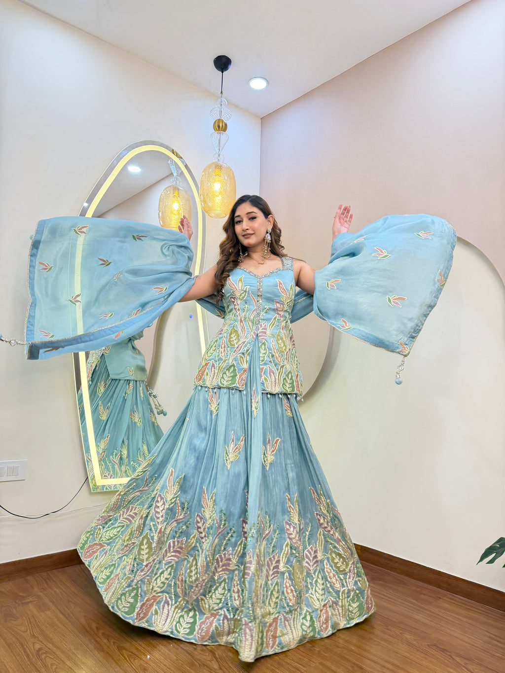E327 3PC LEHENGA CHOLI