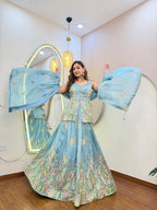 E327 3PC LEHENGA CHOLI