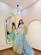 E327 3PC LEHENGA CHOLI