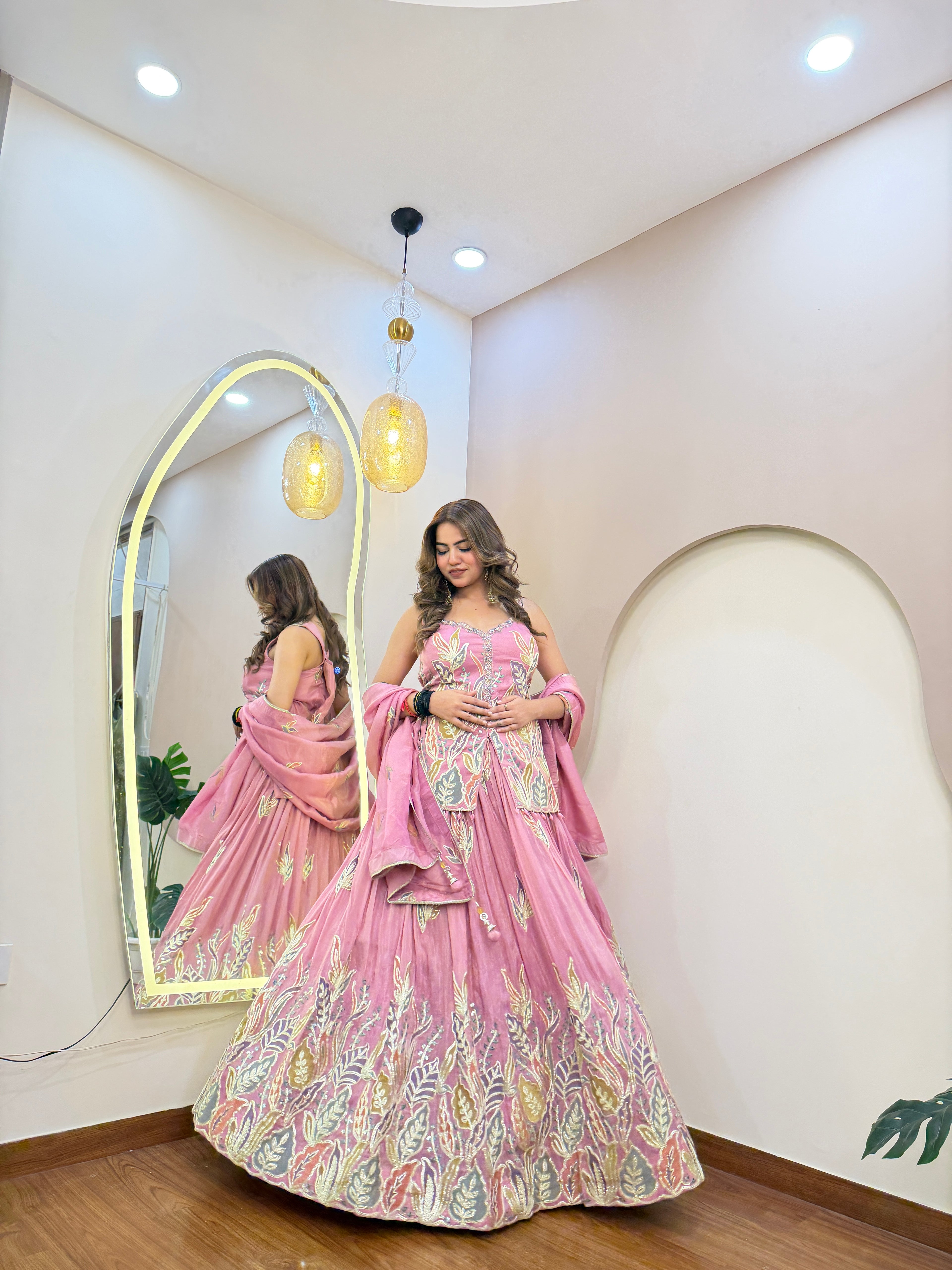 E327 3PC LEHENGA CHOLI