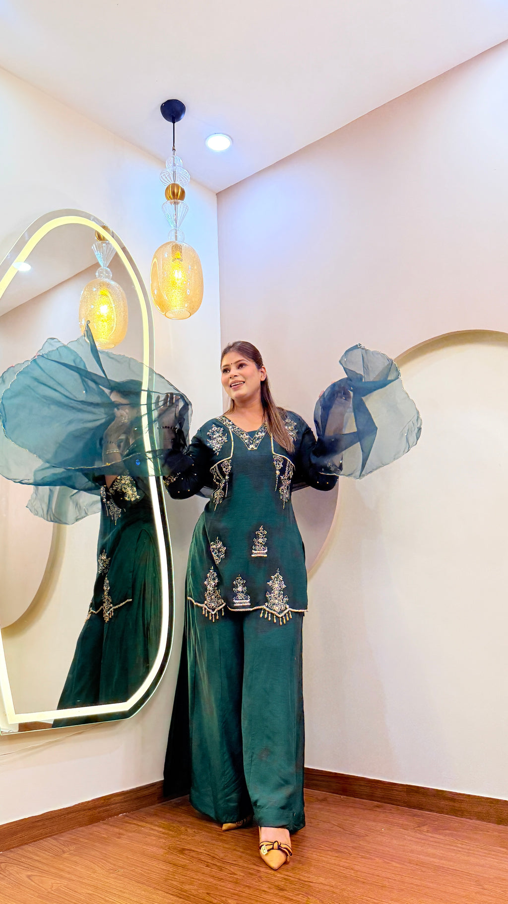 E132 3PC SHARARA SUIT