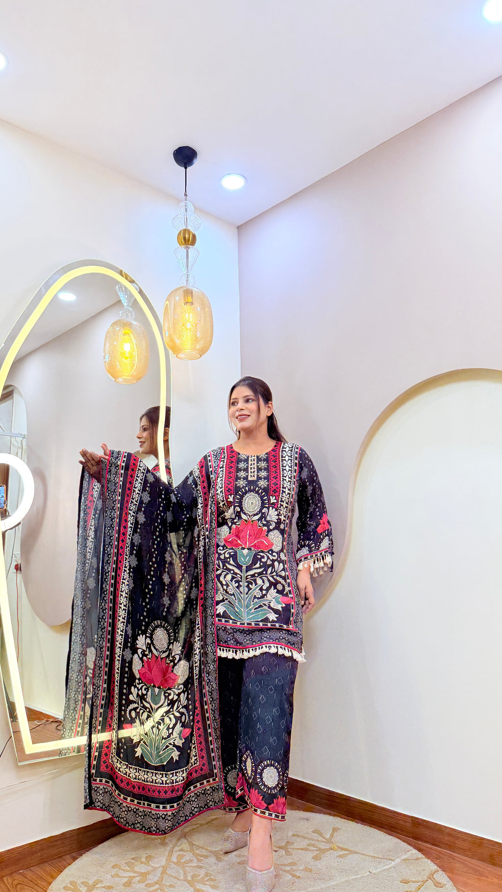 E143 3PC SHARARA SUIT