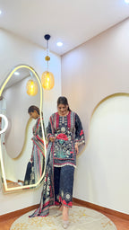 E143 3PC SHARARA SUIT