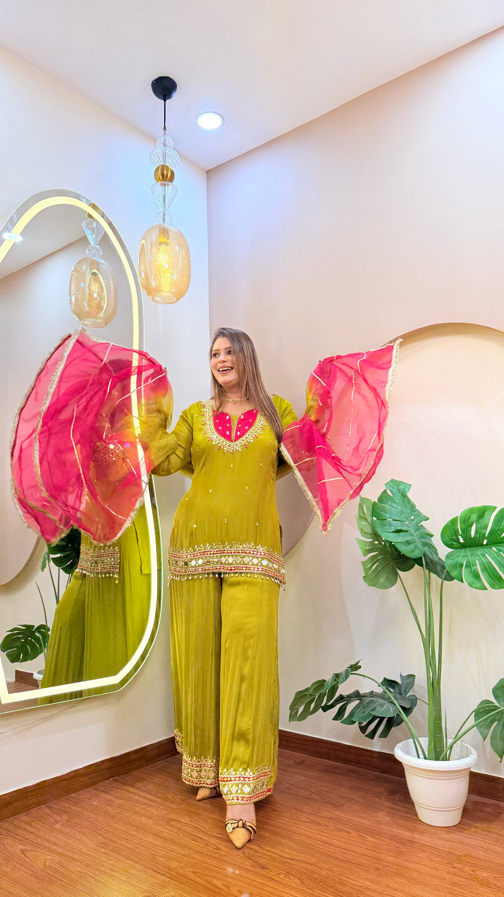 E234 3PC SHARARA SUIT