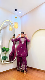 E146 3PC SHARARA SUIT