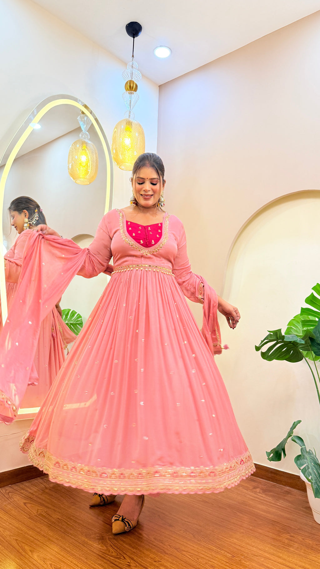 E233 3PC ANARKALI SUIT