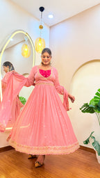 E233 3PC ANARKALI SUIT
