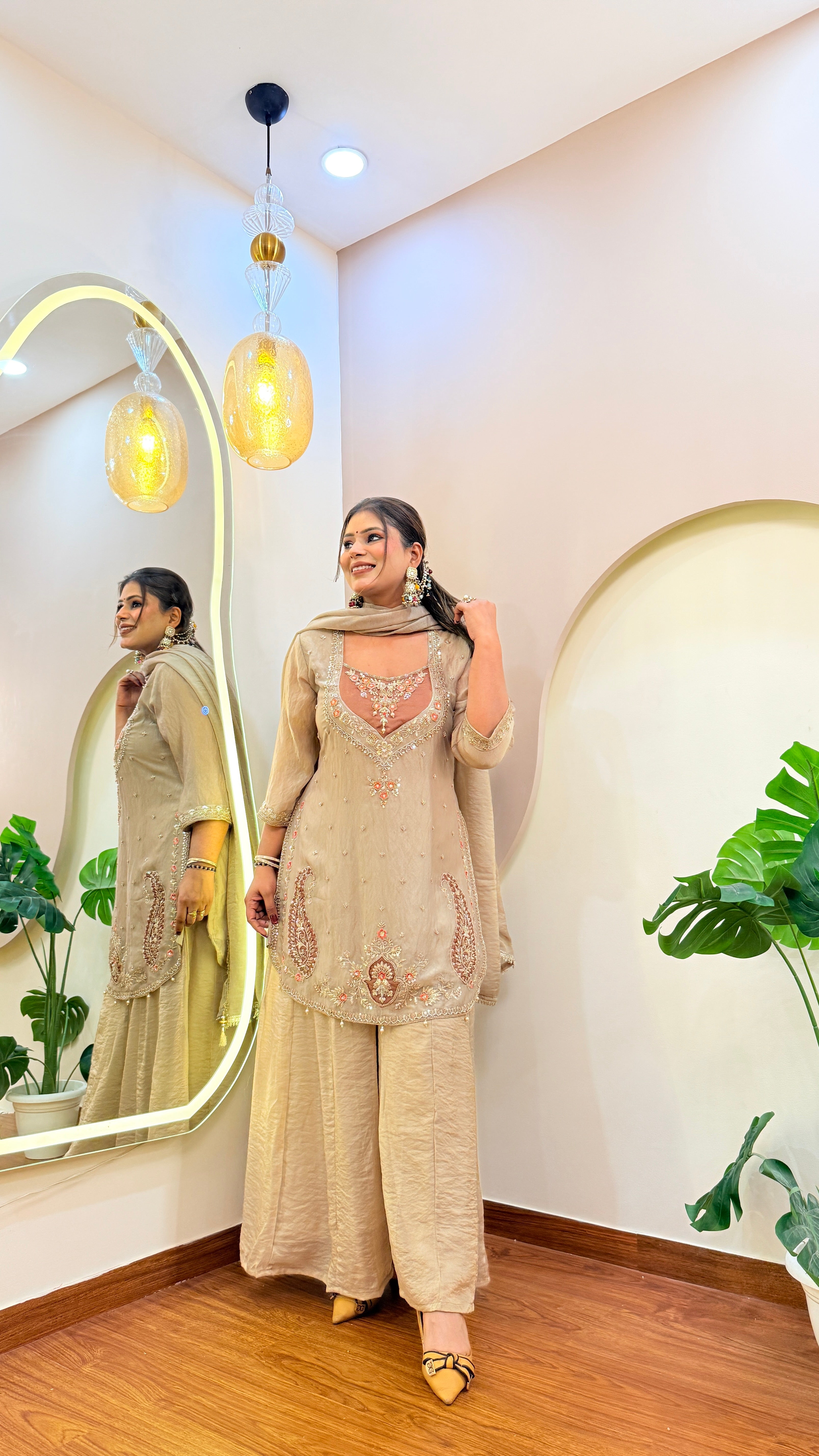 E263 3PC SHARARA SUIT