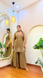 E263 3PC SHARARA SUIT