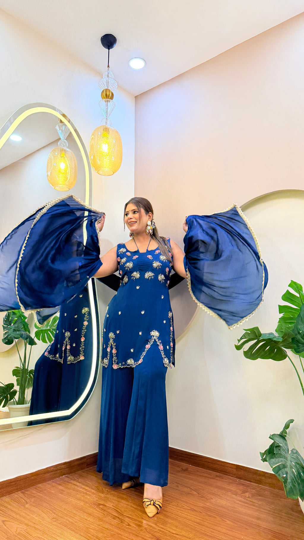 E189 3PC SHARARA SUIT
