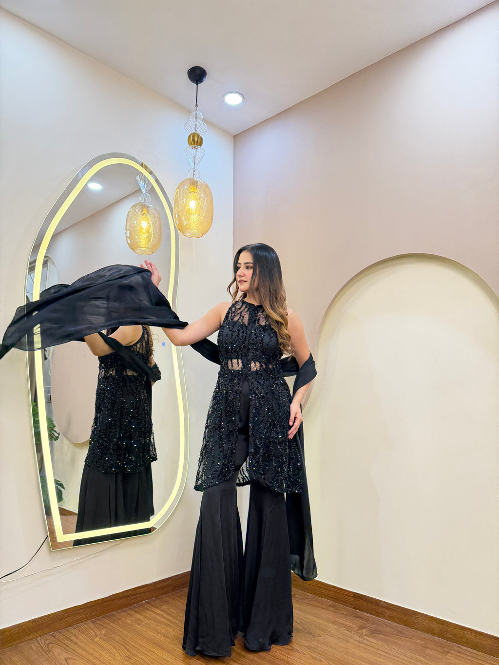 E180 3PC SHARARA SUIT