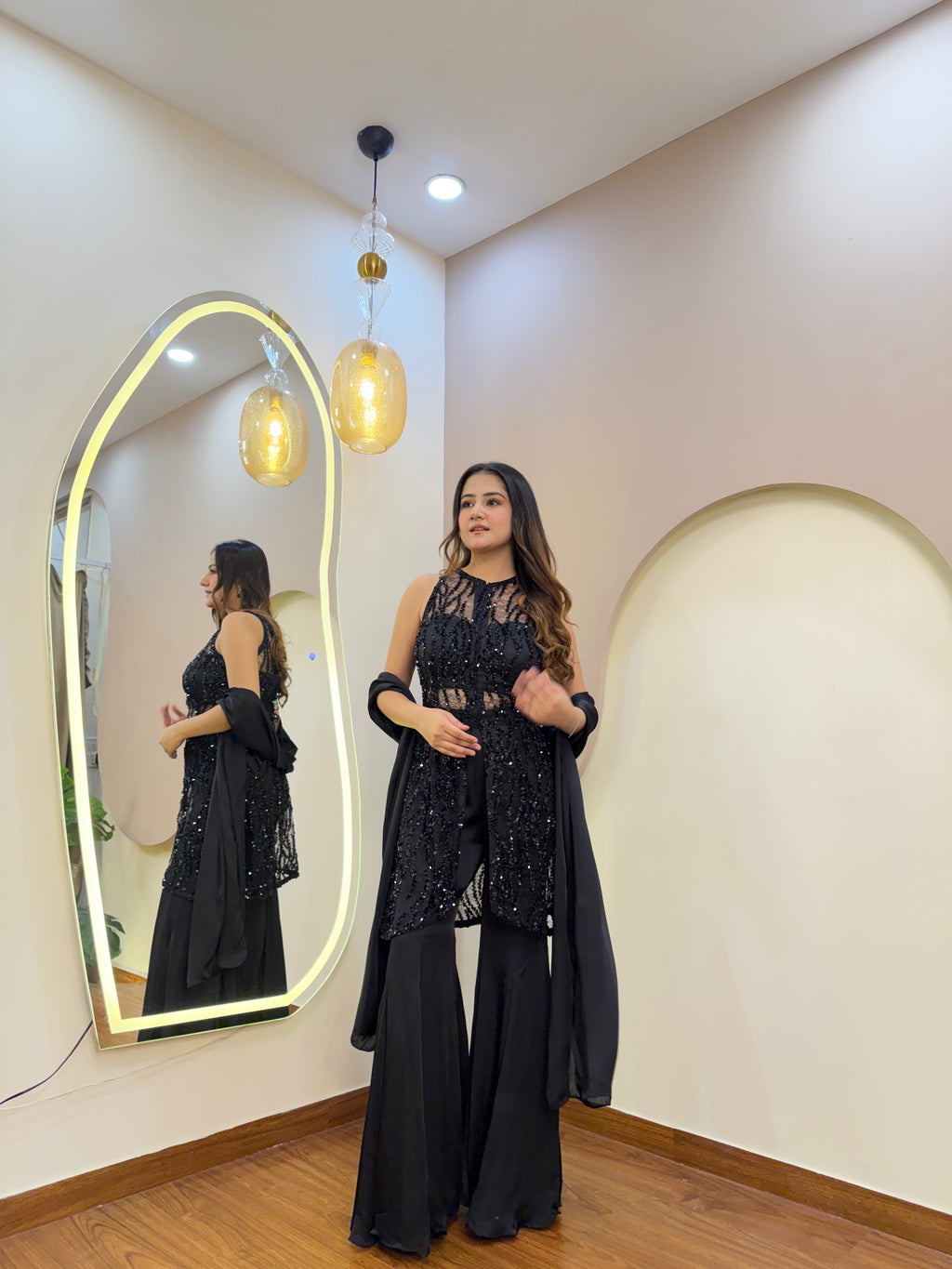 E180 3PC SHARARA SUIT