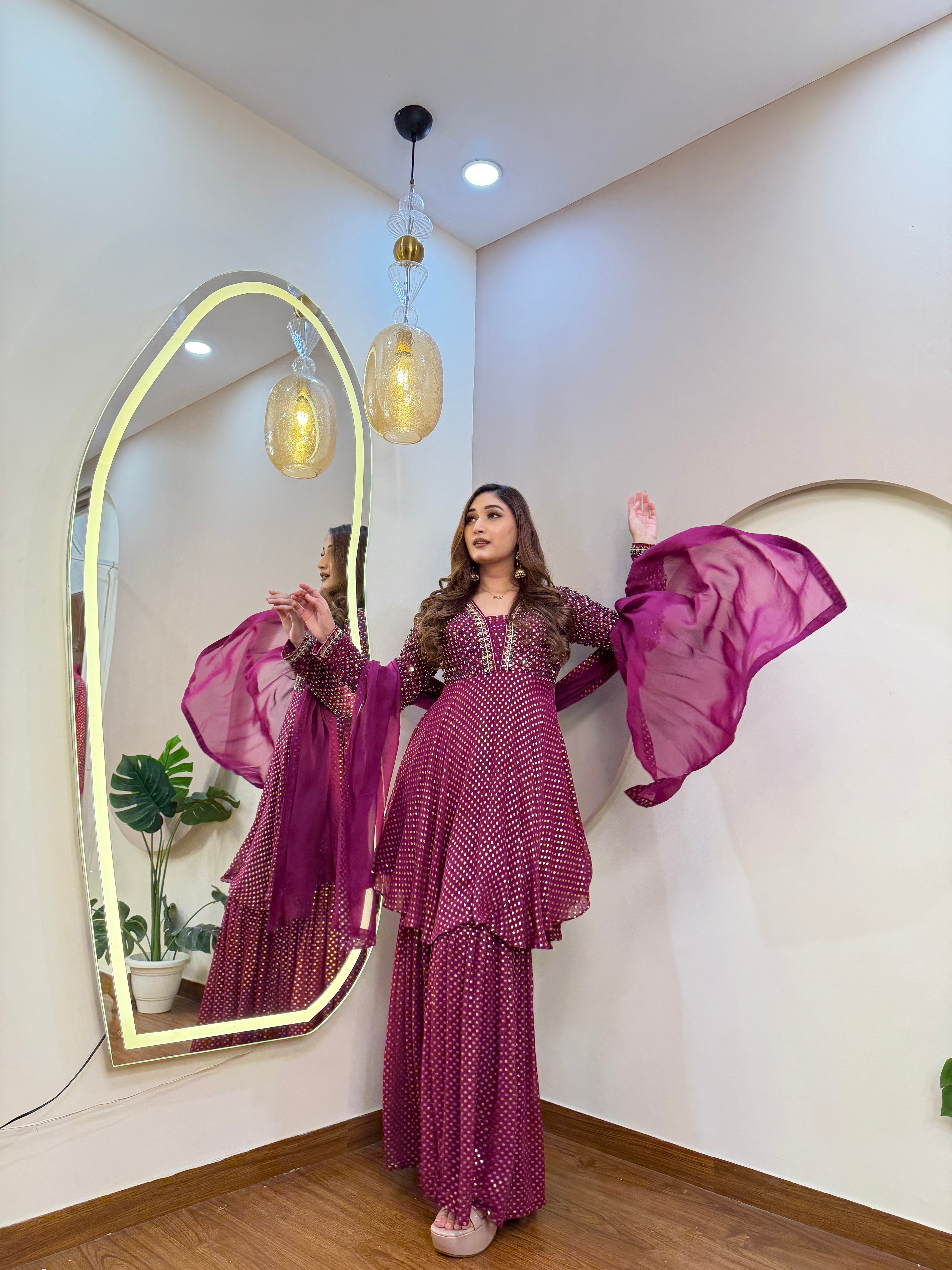 E313 3PC SHARARA SUIT