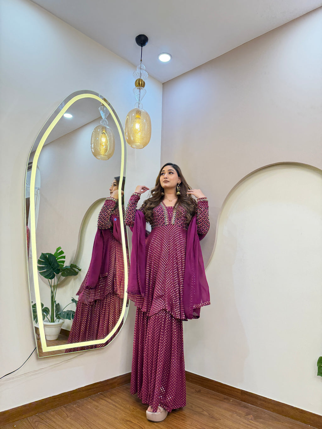 E313 3PC SHARARA SUIT