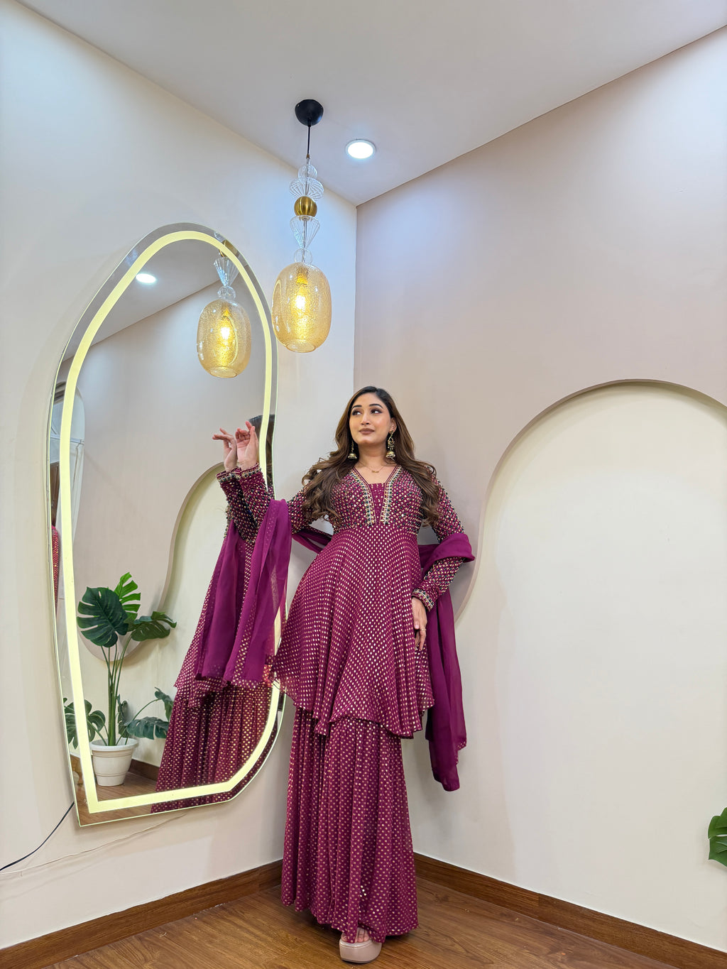 E313 3PC SHARARA SUIT