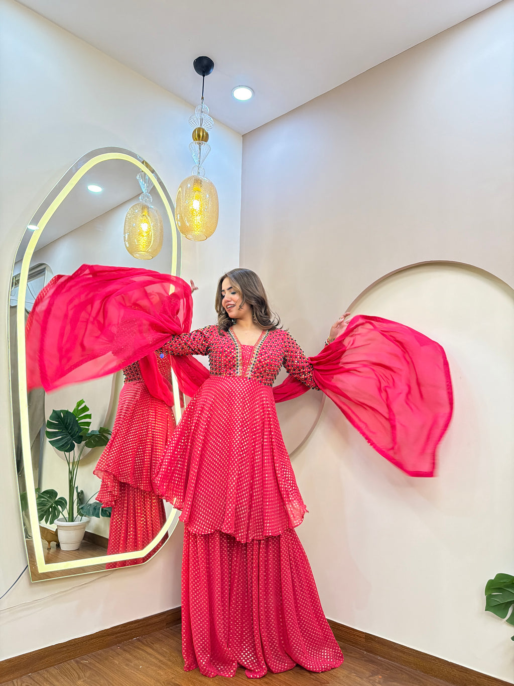 E313 3PC SHARARA SUIT