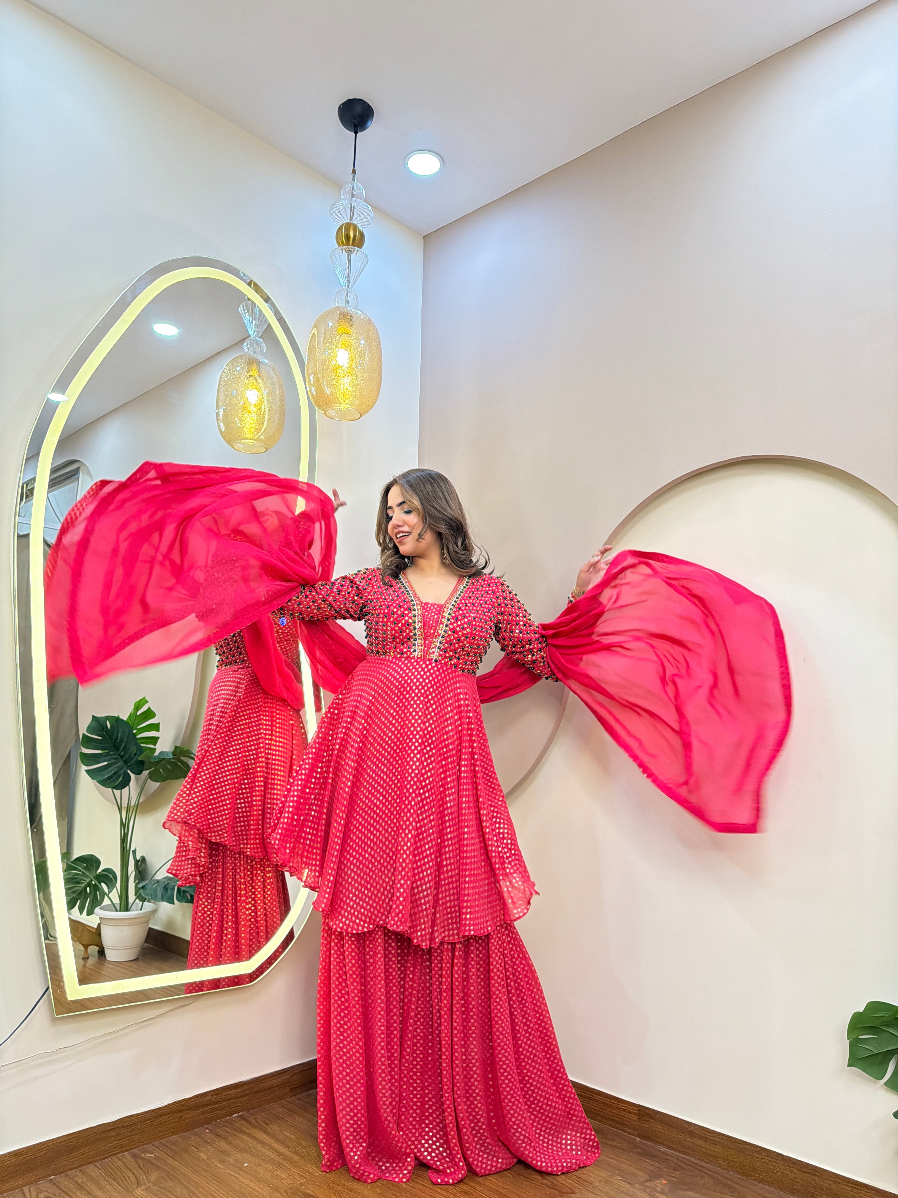 E313 3PC SHARARA SUIT