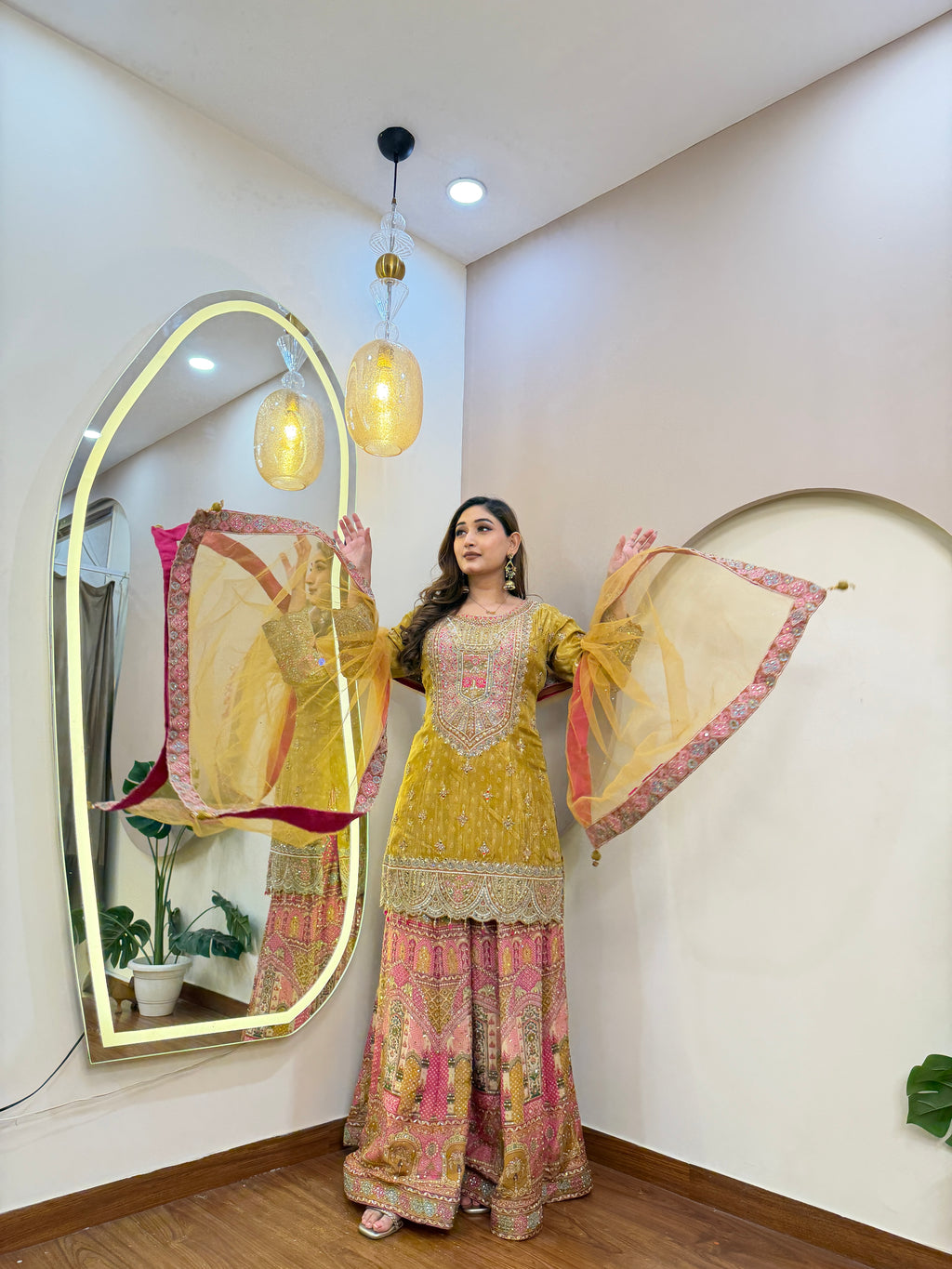 E302 3PC SHARARA SUIT