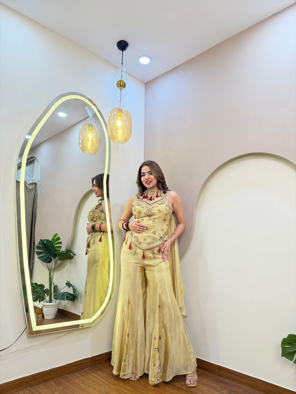 E316 INDO WESTARN SHARARA SUIT