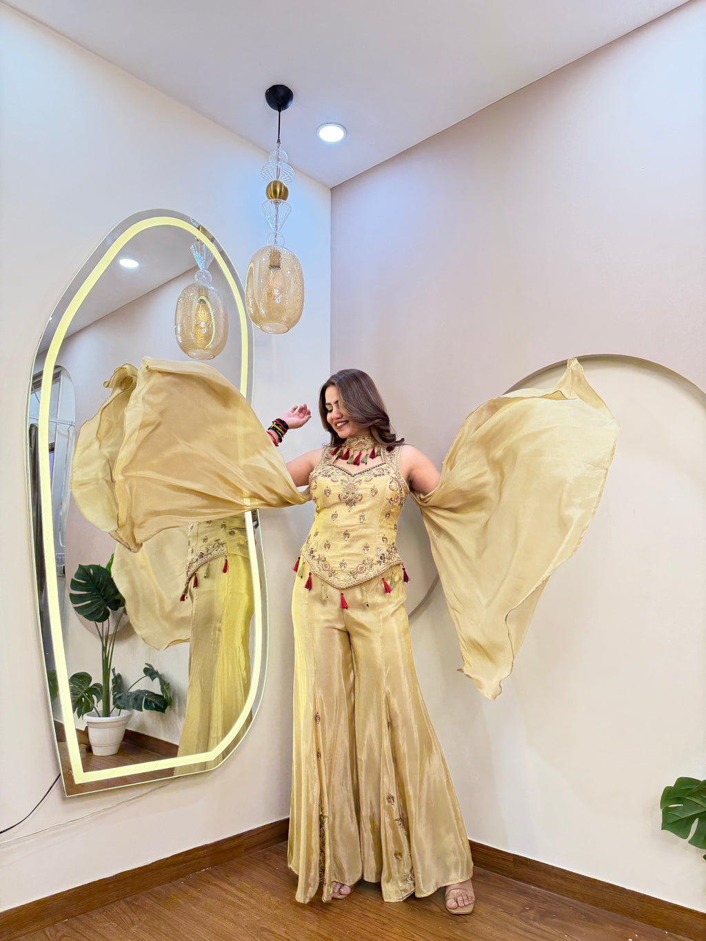E316 INDO WESTARN SHARARA SUIT