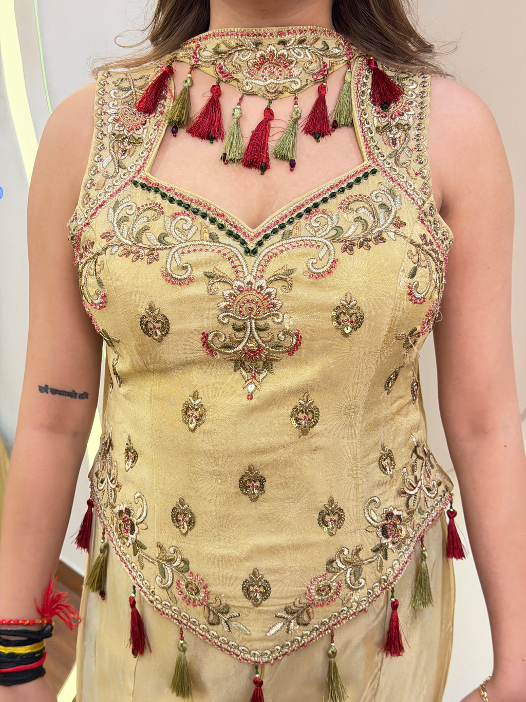E316 INDO WESTARN SHARARA SUIT
